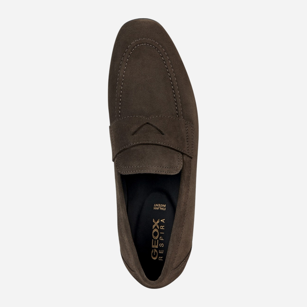 Loafersy męskie zamszowe Geox U35CCA00022-C1018 42.5 28.3 cm Brązowe (8056206117624) - obraz 4