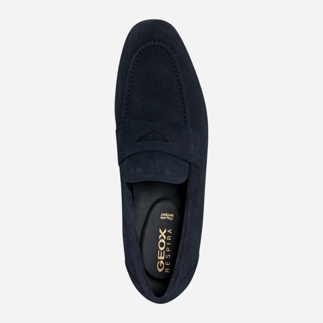 Loafersy męskie zamszowe Geox U35CCA00022-C4002 42.5 28.3 cm Granatowe (8056206117730) - obraz 4