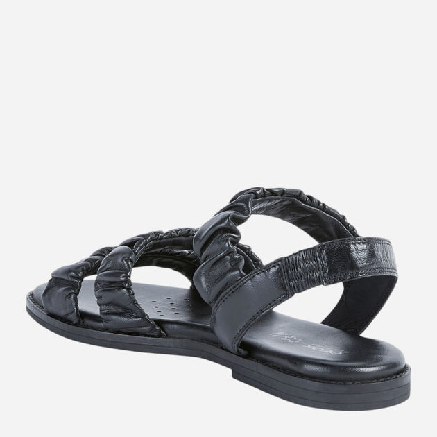 Sandały damskie skórzane Geox D25SDA000TU-C9999 38 24.7 cm Czarne (8050036578389) - obraz 3