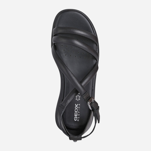Sandały damskie skórzane Geox D25SVC00085-C9999 40 26 cm Czarne (8050036531100) - obraz 4
