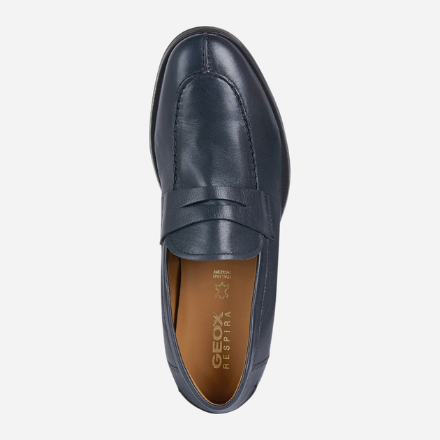 Loafersy męskie skórzane Geox U028QD00046-C4002 43.5 29 cm Granatowe (8054730500615) - obraz 4