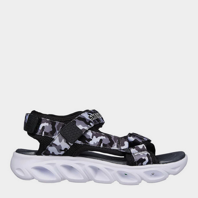 Детские спортивные сандалии для мальчика Skechers 400077L BKGY 30 Серые (196642759311) 