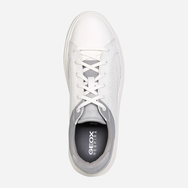 Sneakersy męskie do kostki Geox U155WA0003C-C1000 42 28 cm Białe (8054730986723) - obraz 4