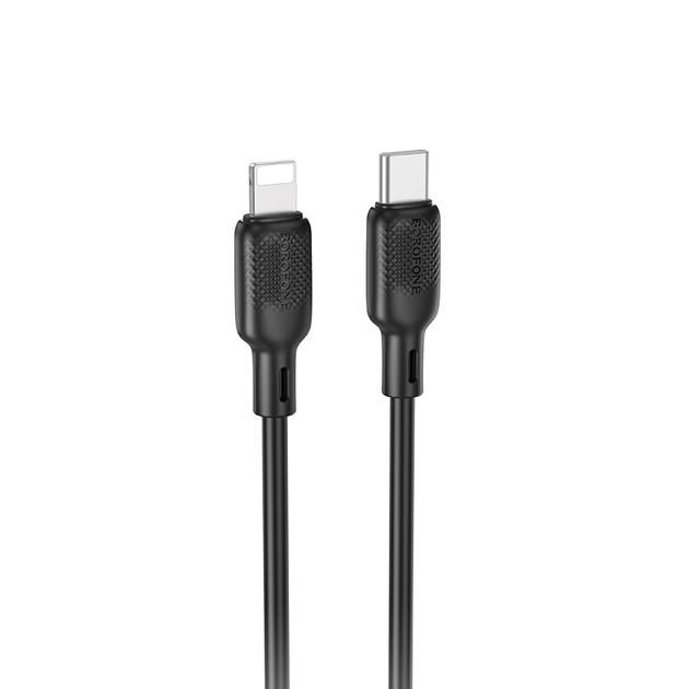 Кабель для зарядки BOROFONE BX113 Lenny PD 27W Чорний - зображення 3