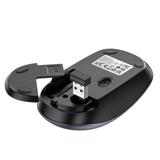 Маніпулятор миша BOROFONE BG13 Winner 2.4G business wireless mouse Black Metal Gray (6941991109997) - изображение 6