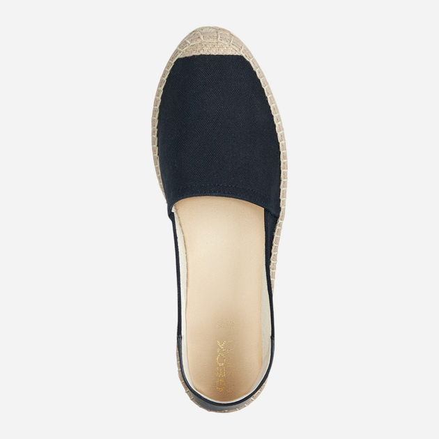 Espadryle damskie Geox D35V0C01043-C9999 39 25.4 cm Czarne (8056206051485) - obraz 4