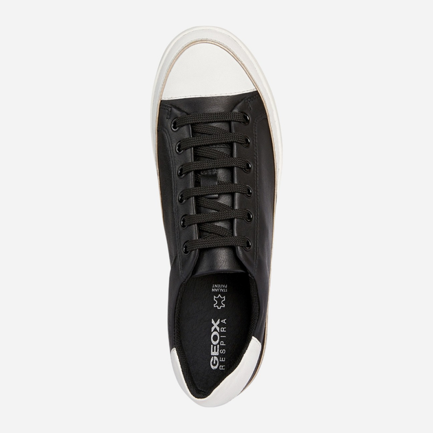 Sneakersy damskie na platformie Geox D351BA00085-C0127 38 24.7 cm Czarny/Biały (8056206052154) - obraz 4