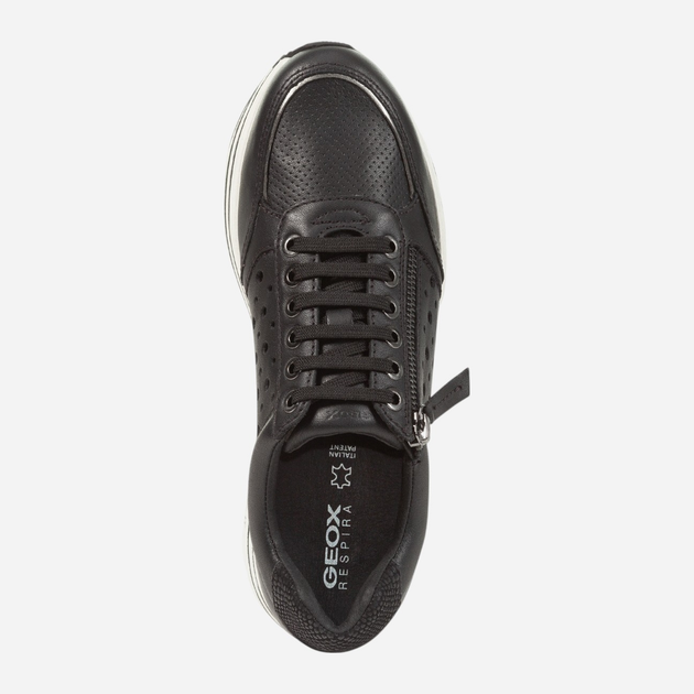 Sneakersy damskie do kostki Geox D25QHB085MA-C9999 36 23.4 cm Czarne (8056206190283) - obraz 4