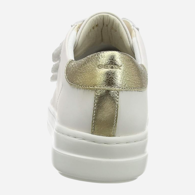 Sneakersy damskie do kostki Geox D15FEC085EW-C0451 40 26 cm Biały/Złoty (8050036012074) - obraz 5