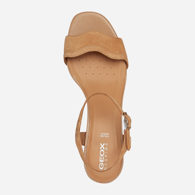 Sandały damskie na słupku Geox D35RNE00021-C5006 40 26 cm Camel (8056206041875) - obraz 4