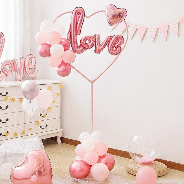 Набор Из Шаров Love на подставке Сердце - Фото 1 Набор Из Шаров Love на подставке Сердце - изображение 1