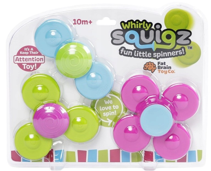 Набір прорізувачів-спінерів з присосками Fat Brain Toys Whirly Squigz 3 шт (F210ML) (0811802024275) - зображення 3