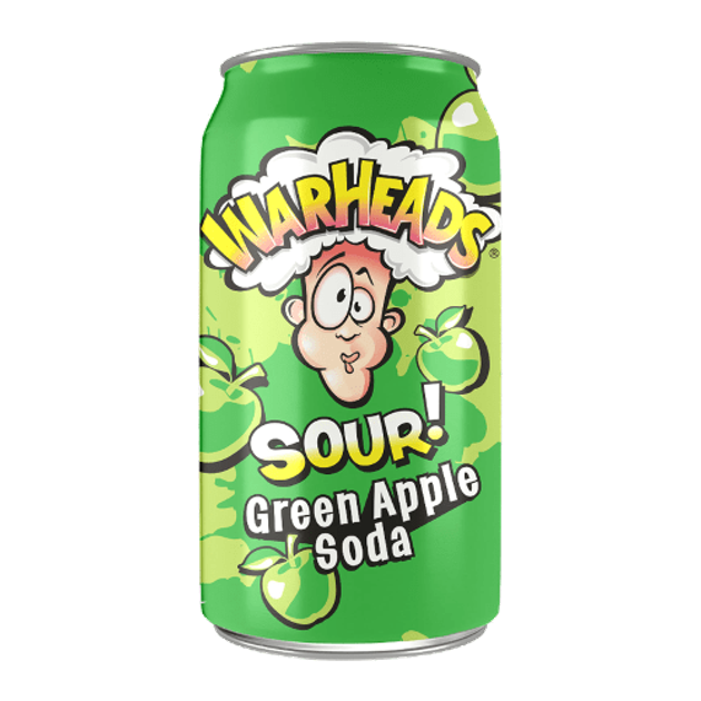 Газированный напиток Warheads Sour Green Apple 330 мл - Фото 1 Газированный напиток Warheads Sour Green Apple 330 мл - изображение 1