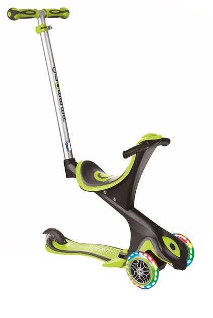 Самокат Globber серії Evo Comfort Light 5 в 1 зелений, колеса з підсвічуванням (459-106) - Фото 7 Самокат Globber серії Evo Comfort Light 5 в 1 зелений, колеса з підсвічуванням (459-106) - зображення 7