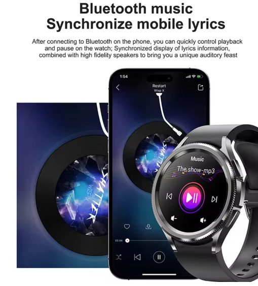 Умные смарт часы HiWatch62G для Android и iOS черные со вторым ремешком - Фото 6 Умные смарт часы HiWatch62G для Android и iOS черные со вторым ремешком - изображение 6