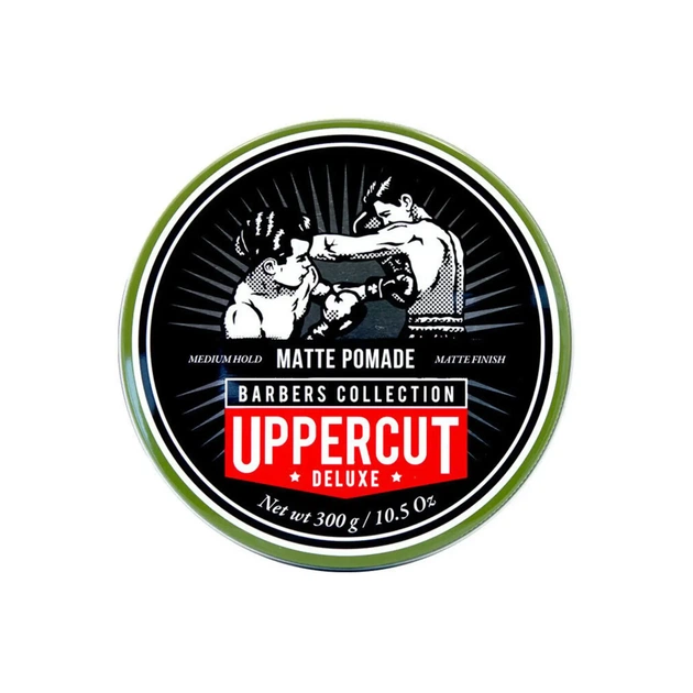 Матова помада для волосся Uppercut Deluxe Matt Pomade Barber Tin 300 г - Фото 1 Матова помада для волосся Uppercut Deluxe Matt Pomade Barber Tin 300 г - зображення 1