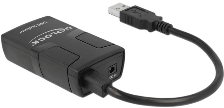 Адаптер Delock USB-ізолятор 15 cm Black (4043619625888) - зображення 2