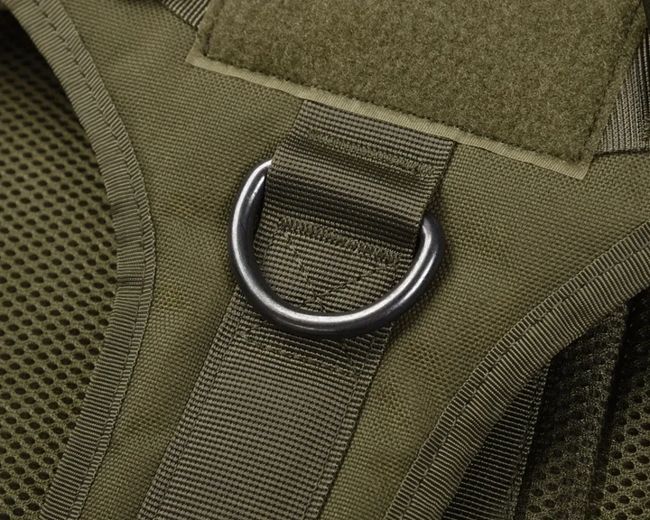 Тактическая шлейка с системой MOLLE и ручкой для собак хаки - Фото 5 Тактическая шлейка с системой MOLLE и ручкой для собак хаки - изображение 5