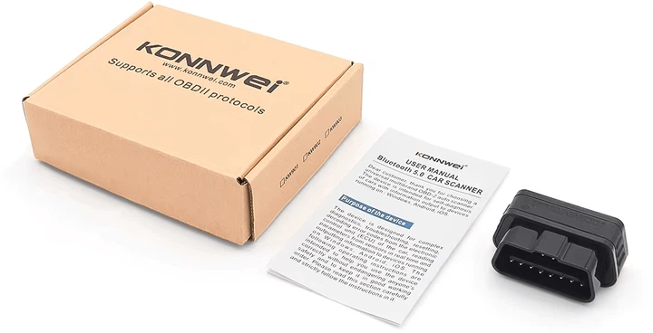 Диагностический автосканер-адаптер Konnwei KW903 BT 5.0 (улучшенный ELM327) Bluetooth 5.0 совместим с Android и iOS (KW903) - изображение 3