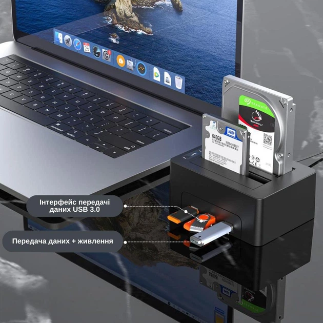 Док-станція клонувальник Maiwo для двох SSD/HDD 2.5/3.5" SATA 3xUSB 3.0 (K3082H 6396) Чорна - Фото 8 Док-станція клонувальник Maiwo для двох SSD/HDD 2.5/3.5" SATA 3xUSB 3.0 (K3082H 6396) Чорна - зображення 8
