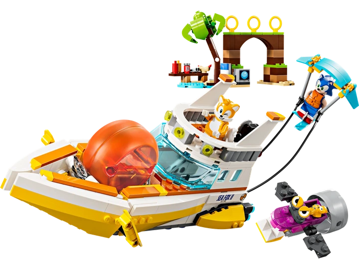 Zestaw klocków LEGO Sonic the Hedgehog Tails i przygoda na łodzi 393 elementy (76997) - obraz 2