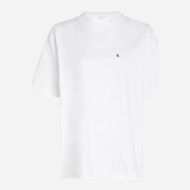 Футболка бавовняна жіноча Calvin Klein Jeans J20J225113-YAF XL Біла (8720639930944) - зображення 4