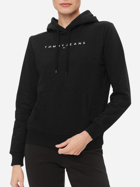 Худі жіноче Tommy Jeans DW0DW17324-BDS XS Чорне (8720645948353) - зображення 1