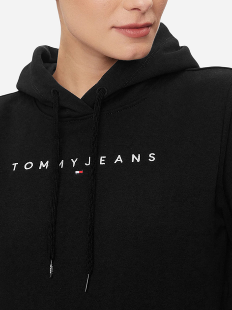 Худі жіноче Tommy Jeans DW0DW17324-BDS L Чорне (8720645949671) - зображення 3
