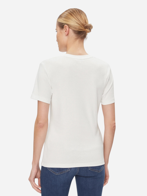 Koszulka damska bawełniana Tommy Hilfiger WW0WW40587-YBL S Biała (8720646208470) - obraz 2