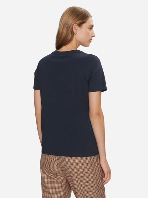 Koszulka damska bawełniana Tommy Hilfiger WW0WW43895-C1G XS Ciemnogranatowa (8720638405474) - obraz 2