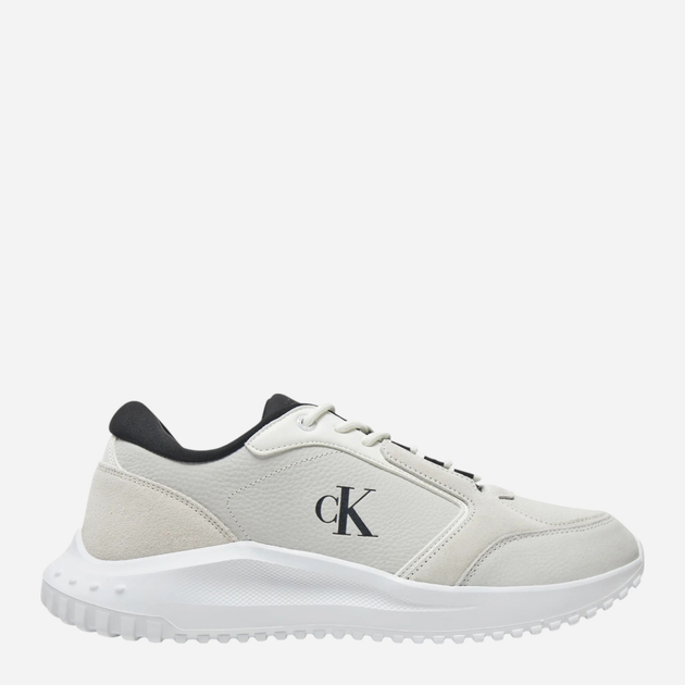 Sneakersy męskie skórzane Calvin Klein Jeans YM0YM01145-0LF 42 Mleczne (8721107080802) - obraz 1