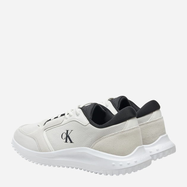 Sneakersy męskie skórzane Calvin Klein Jeans YM0YM01145-0LF 41 Mleczne (8721107080628) - obraz 3