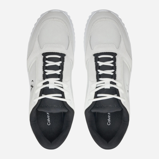 Sneakersy męskie skórzane Calvin Klein Jeans YM0YM01145-0LF 43 Mleczne (8721107081014) - obraz 4