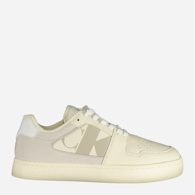 Sneakersy męskie skórzane Calvin Klein Jeans YM0YM01160-0LH 41 Mleczne (8721107086651) - obraz 1