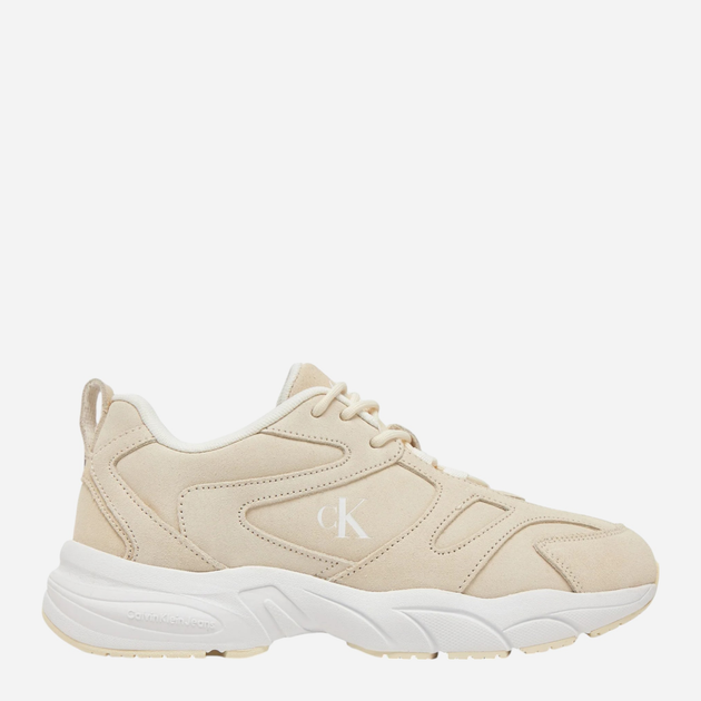 Sneakersy damskie do kostki Calvin Klein Jeans YW0YW01639-0LF 38 Jasnobeżowe (8721107091037) - obraz 1
