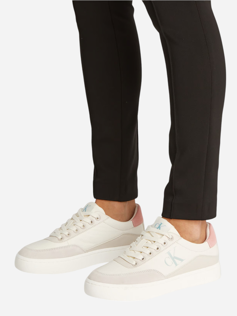 Sneakersy damskie skórzane Calvin Klein Jeans YW0YW01668-0LD 40 Mleczne (8721107082639) - obraz 2