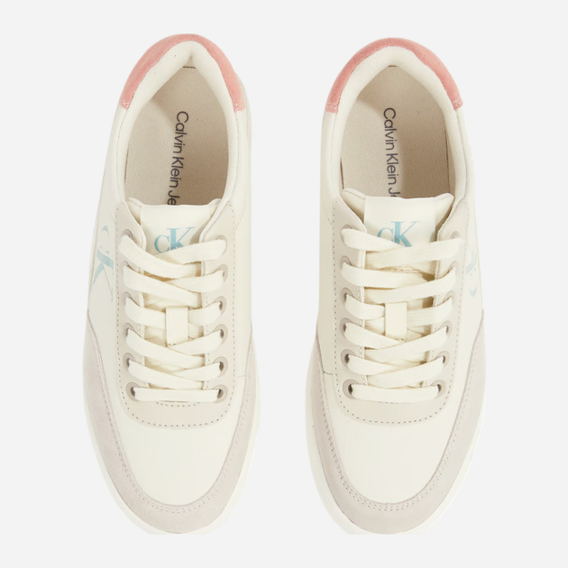 Sneakersy damskie skórzane Calvin Klein Jeans YW0YW01668-0LD 37 Mleczne (8721107082363) - obraz 5