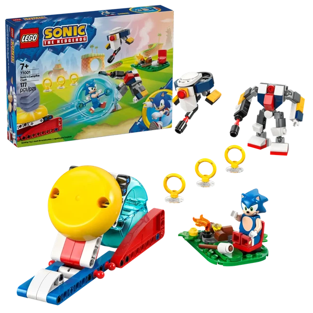 Конструктор LEGO Sonic the Hedgehog: Соник и походная битва 177 элементов (77001) - Фото 3 Конструктор LEGO Sonic the Hedgehog: Соник и походная битва 177 элементов (77001) - изображение 3