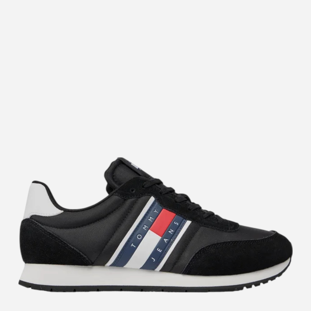 Чоловічі снікери Tommy Jeans EM0EM01351-BDS 42 Чорні (8720646076192) - зображення 1