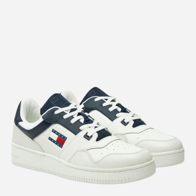 Sneakersy męskie do kostki Tommy Jeans EM0EM01395-DW4 41 Białe (8720638202714) - obraz 2