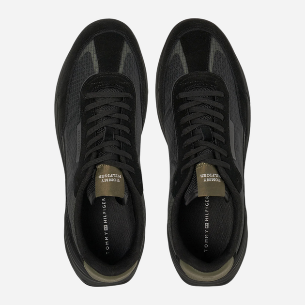Sneakersy męskie skórzane Tommy Hilfiger FM0FM05328-BDS 43 Czarne (8720638208617) - obraz 4