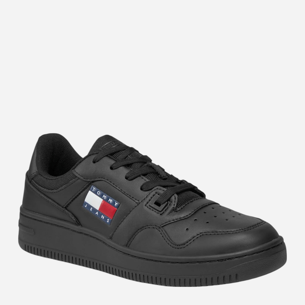 Sneakersy damskie skórzane do kostki Tommy Jeans EN0EN02505 36 Czarne (8720646012206) - obraz 2