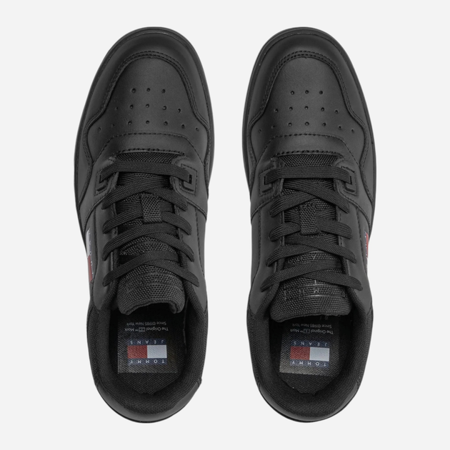 Sneakersy damskie skórzane do kostki Tommy Jeans EN0EN02505 38 Czarne (8720646012244) - obraz 5