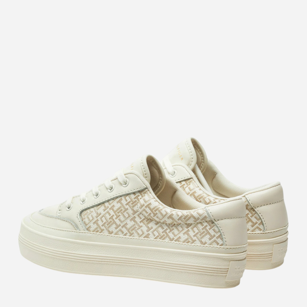 Sneakersy damskie do kostki Tommy Hilfiger FW0FW08331-Z00 36 Mleczne (8720638243533) - obraz 3