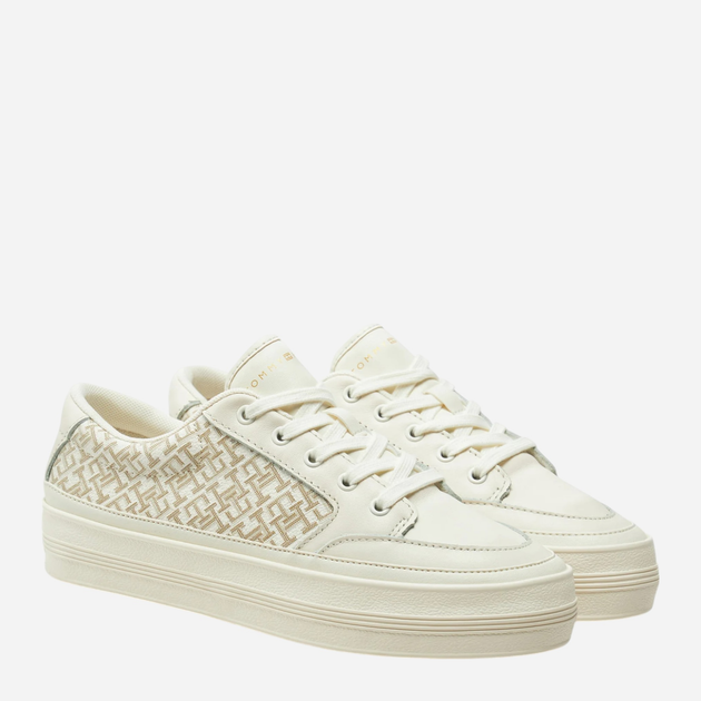 Sneakersy damskie do kostki Tommy Hilfiger FW0FW08331-Z00 38 Mleczne (8720638244110) - obraz 2