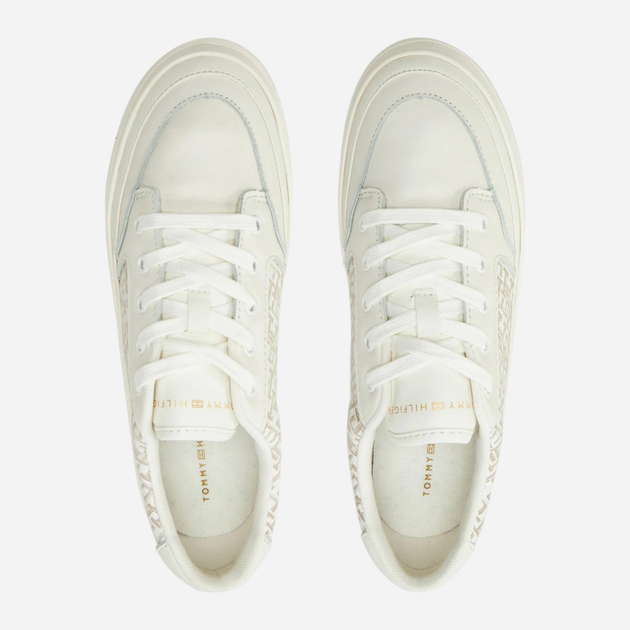 Sneakersy damskie do kostki Tommy Hilfiger FW0FW08331-Z00 37 Mleczne (8720638243779) - obraz 4