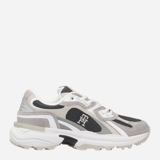 Sneakersy damskie do kostki Tommy Hilfiger FW0FW08385-0IM 38 Ciemnoszare (8720638346418) - obraz 1