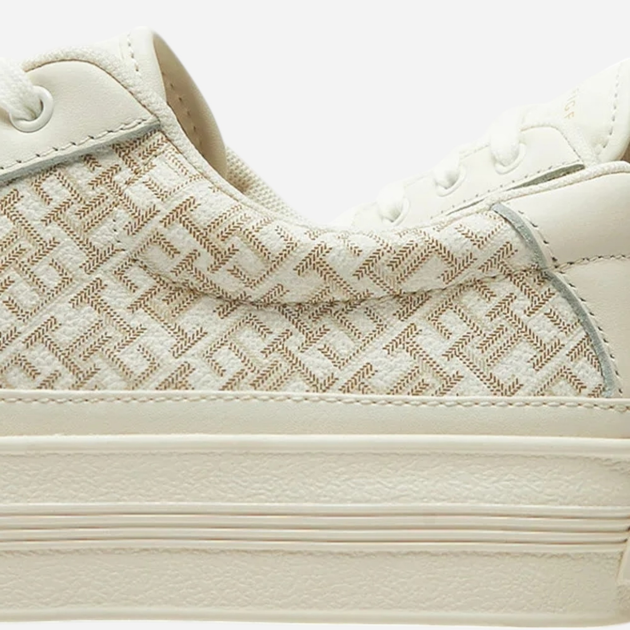 Sneakersy damskie do kostki Tommy Hilfiger FW0FW08331-Z00 40 Mleczne (8720638244684) - obraz 6