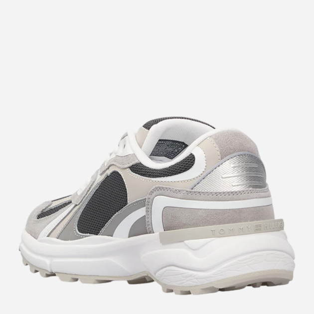 Sneakersy damskie do kostki Tommy Hilfiger FW0FW08385-0IM 37 Ciemnoszare (8720638346296) - obraz 3