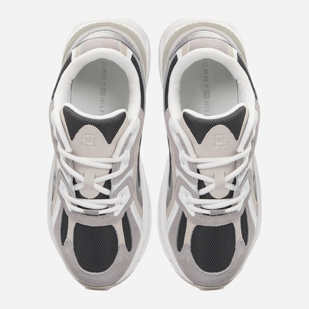 Sneakersy damskie do kostki Tommy Hilfiger FW0FW08385-0IM 38 Ciemnoszare (8720638346418) - obraz 4